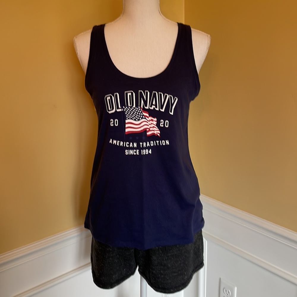 Old Navy 2020 American Flag Tank Top.